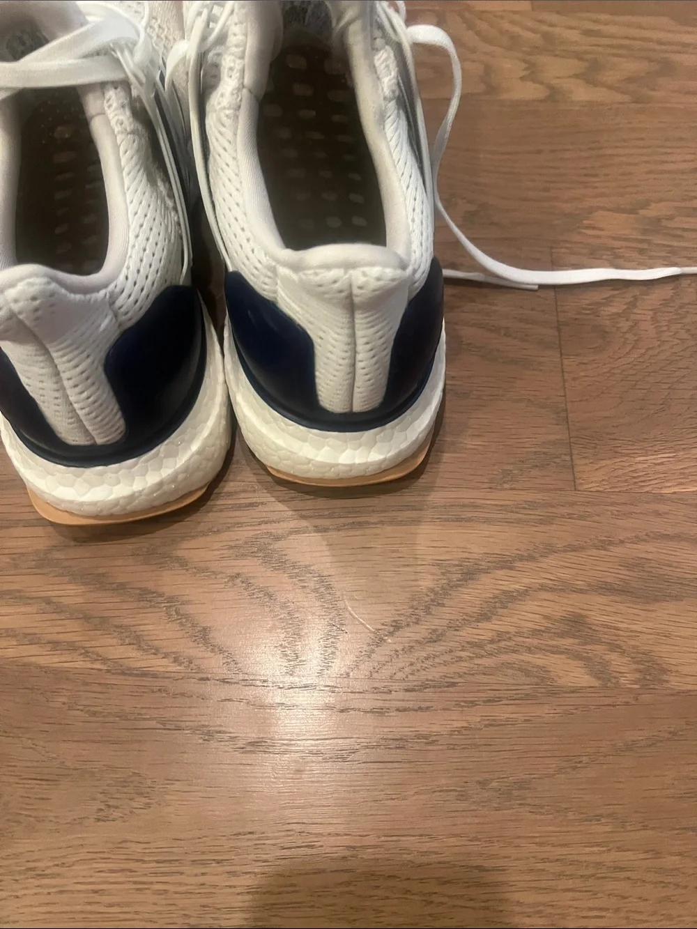 adidas Men’s White & Navy Athletic Sneakers